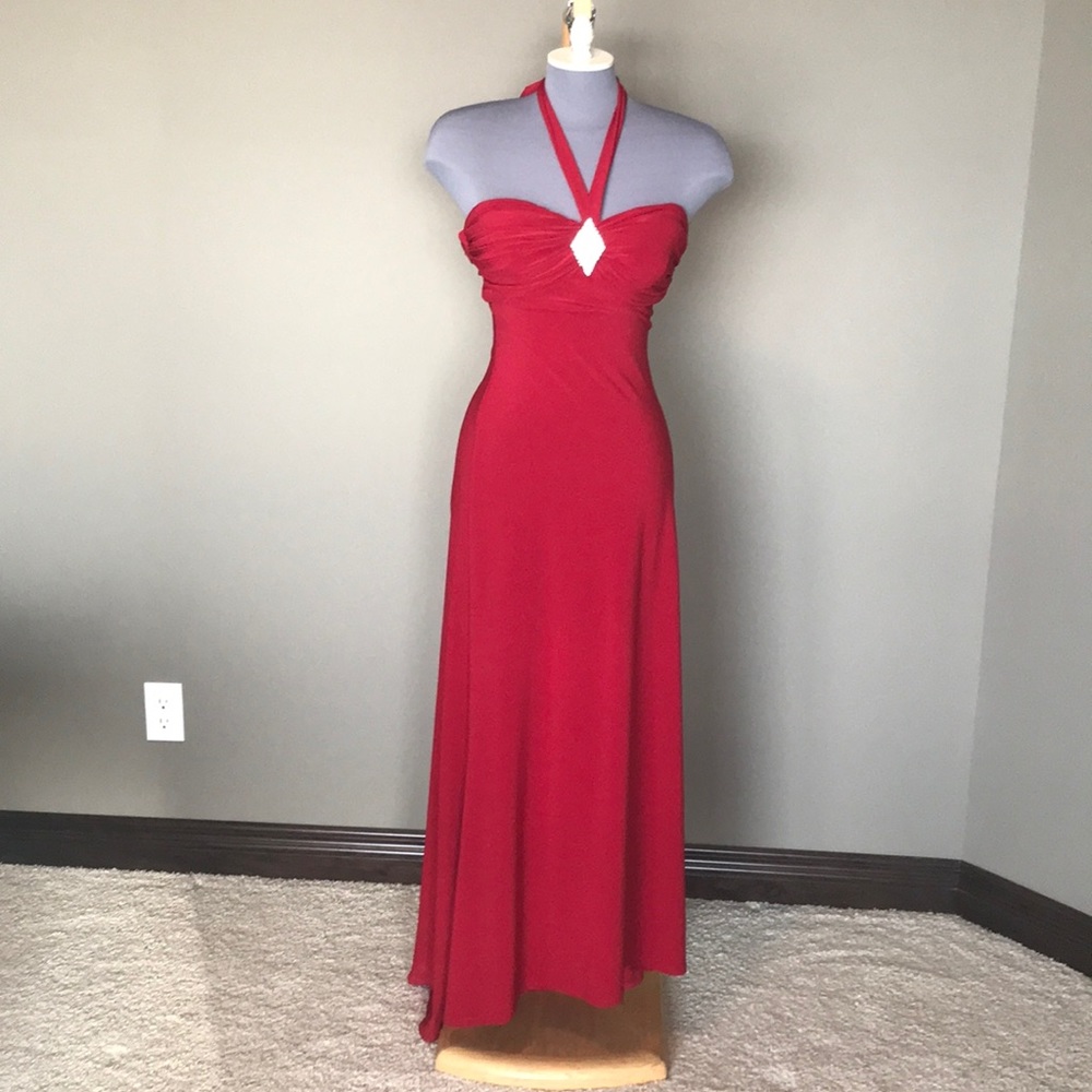 Holiday Dress - Red long party dress!